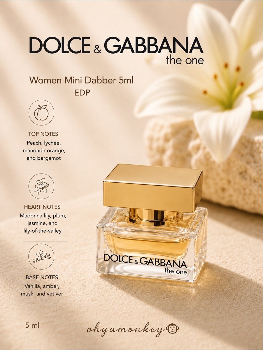 Dolce & Gabbana The One Women 5ml Mini EDP Dabber